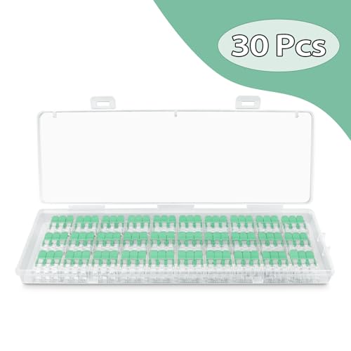 30PCS Lever Wire Connectors 3 Port Electrical Connectors Lever Nuts - size: 3 Ports