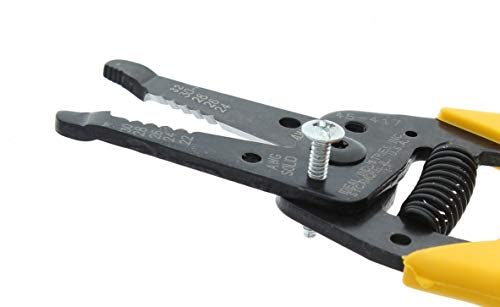 IDEAL Electrical 45-417 Premium Reflex T Stripper - 22-30 AWG solid, 24-32 AWG stranded, Wire Stripper with Plier Nose, Slide Lock, Textured Grips (Pack of 2) - size: 22-30 AWG Solid (Pack of 2)