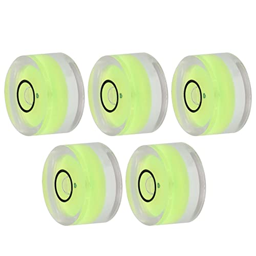 5-Pack Mini Spirit Level 15x8mm Bubble Tool for Camera Tripod Turntable Calibration Photography