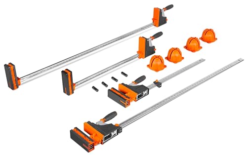 WEN Parallel Clamp Kit with Two 24-Inch Clamps, Two 50-Inch Clamps, and Framing Kit (CLP14A) - size: 24- and 50-inch Clamps, Four Pack