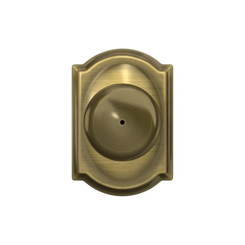 Schlage F40 PLY 609 CAM, Camelot, Antique Brass - color: Antique Brass, size: Camelot