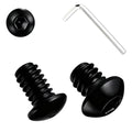 Metuja 20PCS 1/4-20x1/2 Button Head Socket Cap Bolts Screws,304 Stainless Steel Rust & Corrosion Resistant with Black Oxide Finish,Full Thread for DIY,Furniture Assembly,Toys & Mechanical Repair - size: 1/4-20 x 1/2"