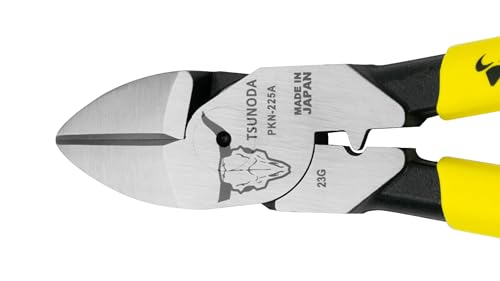 Tsunoda PKN-225A High-Leverage Heavy Duty Diagonal Cutters 9-inches (225mm) - size: 9-inches PVC Dipped Handle