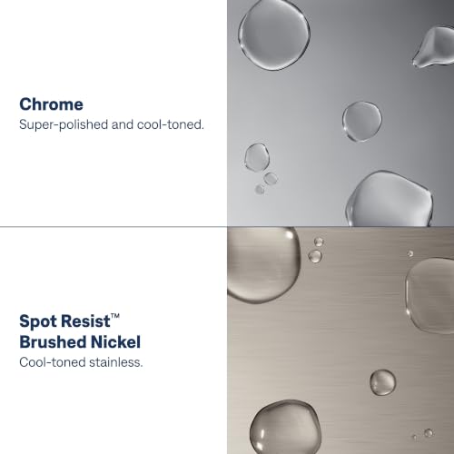 Moen Engage Spot Resist Brushed Nickel Six-Function 5.5-Inch Removable Handheld Showerhead with Magnetic Docking System, 26112SRN - color: Spot Resist Brushed Nickel, size: 5.5-Inch