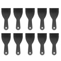HARFINGTON 10pcs Putty Scraper 3" Width 6mm Thin Flexible Plastic Putty Knives for Taping Drywall Spreading Painting Wall Scratching - color: Black, size: 3"
