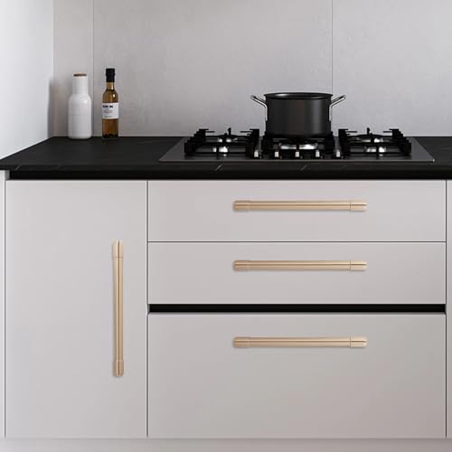 10 Pack 7-1/2 Inch(192mm) Kitchen Cabinet Handles Champagne Bronze Cabinet Pulls Alloy Drawer Pulls Solid Cabinet Hardware - color: Champagne Bronze, size: 7-1/2'' Hole Center(192mm)