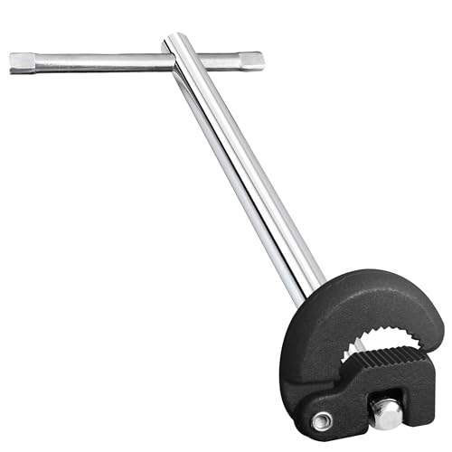 11" Basin Wrench, Sink Wrench, Adjustable Tap Nut Spanner, 3/8" to 1-1/4" Capacity for Tight Space Use