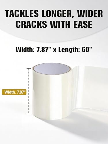 Self-Adhesive Bathtub Repair Kit & Vinyl Siding Patch Kit for Tub Crack, Hole, Wall Repair. Waterproof Shower Wall Cover & Plastic Bathtub Wall Solution. White Bathroom & Tub Repair Kit with Patch