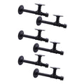 3/4" Industrial Pipe Shelf Brackets, Black Iron Wall Mounted DIY Shelving Brackets Hanging Custom Pipe Brackets for Floating Shelves (6, 10 Inch) - size: 10 Inch