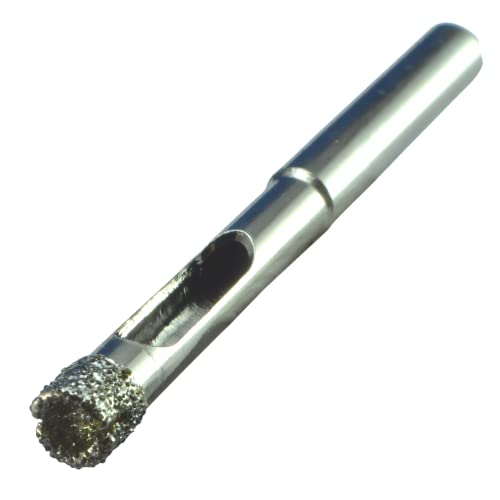 1/4" Diamond Drill Bit For Porcelain & Ceramic Tiles - Glass Drill With Guide, 6mm Bit - size: 6mm 1/4" Core Bit