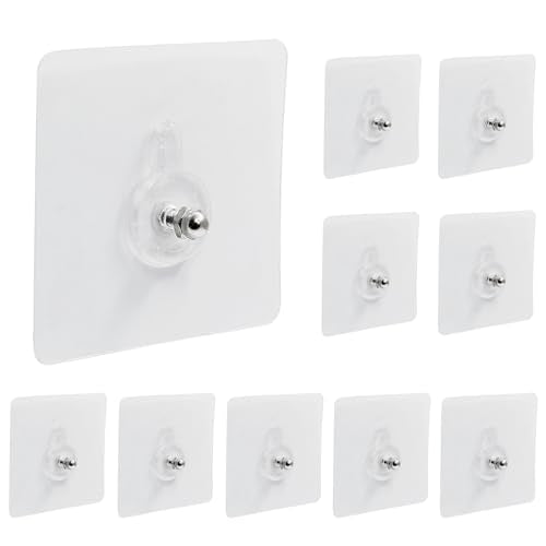 Hitefu Self-Adhesive Wall Hooks, 10pcs, 10mm - size: 10mm