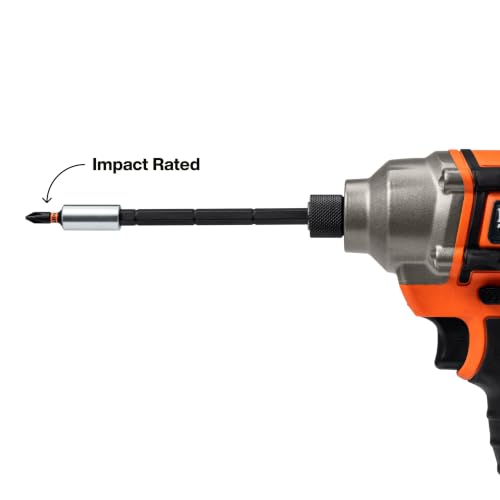 Klein Tools 32303 Multi-Bit Screwdriver/Nut Driver, Impact Rated 14-in-1 Magnetic Screwdriver Set Phillips, Slotted, Square, Combo, Torx - size: 14-in-1