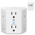 VINTAR 2 Prong to 3 Prong Outlet Adapter, 3 Sided 6 Outlet Extender - style: A1: 1 Pack - 6AC