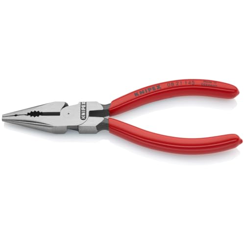 Knipex Tools 08 21 145 6" Needle Nose Combination Pliers, - style: Plastic Coated Handles