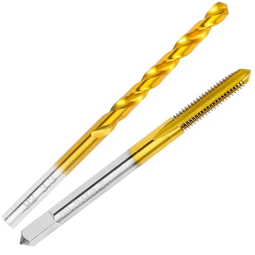 M4 x0.7 Tap and 3.3mm Drill Bit,M2 HSS Metric Threading Drill and Tap Set - size: M4 x0.7 Tap & 3.3mm Drill