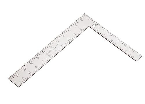 Empire Level 100IM Steel Carpenter Square with Inch and Metric Graduations, 8-Inch by 12-Inch
