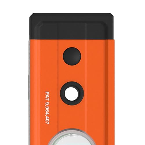 Klein Tools 93524 24-Inch Box Level, 2-Foot Box Beam Spirit Level, 3 Vials, High Visibility Orange, Aluminum Body - size: 24-Inch
