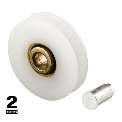 Prime-Line B 707 Sliding Screen Door Spring-Loaded Roller Assembly, High Density (2 Pack)