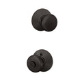Schlage F40 PLY 716 Plymouth Door Knob, Bed & Bath Privacy Lock, Aged Bronze - color: Aged Bronze, size: Standard