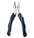 URASISTO 8-Inch Linesman Pliers with Rubber Grip Handle, Portable Home Hand Tools - size: 8" Linesman Pliers