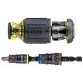Klein Tools 32308HD Impact Driver Set, 12-in-1 Stubby Screwdriver Set, 2 Hex Flip Sockets, 7 Bits, 1/4-Inch Bit Holding Feature - style: Heavy Duty