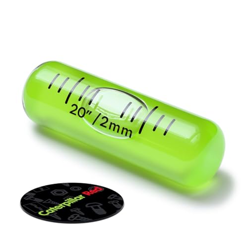 Replacement Level Glass Vial, Spirit Bubble Level, Accurate, No nib, Size: 35mm x 11mm, 1-3/8" x 7/16" - Green Liquid