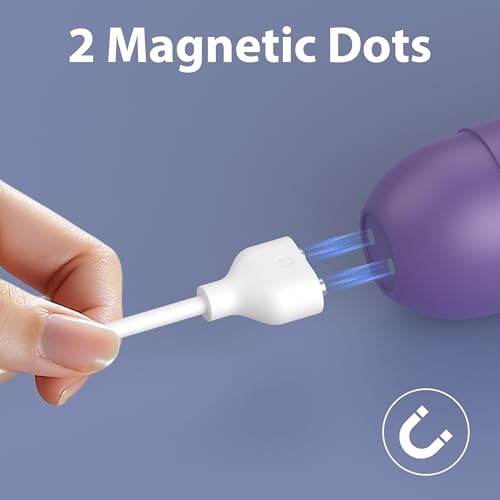 Vancle 2 Pack 6mm Magnetic USB DC Charging Cable with 2 Pins Charger Cord for Toys Massagers Electric Toothbrush