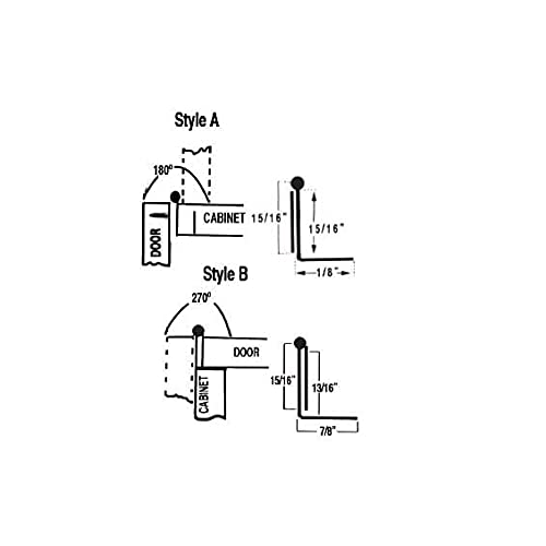Hinge Outlet Multi-Purpose Reversing Offset Door Hinge Loose Pin 2-Pack
