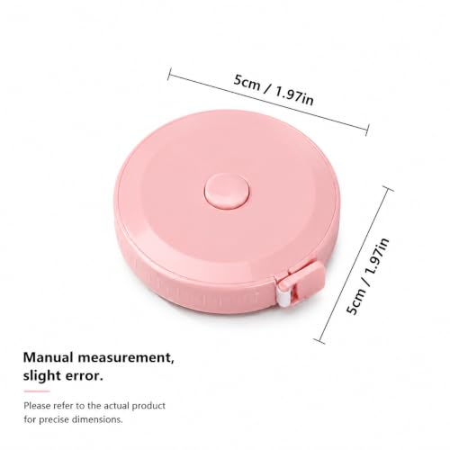 Soft Tape Measure 1pc, 2x0.5in Retractable Cloth Ruler for Sewing | Soft tape measure for body measurements, flexible dual-scale tool - color: random color