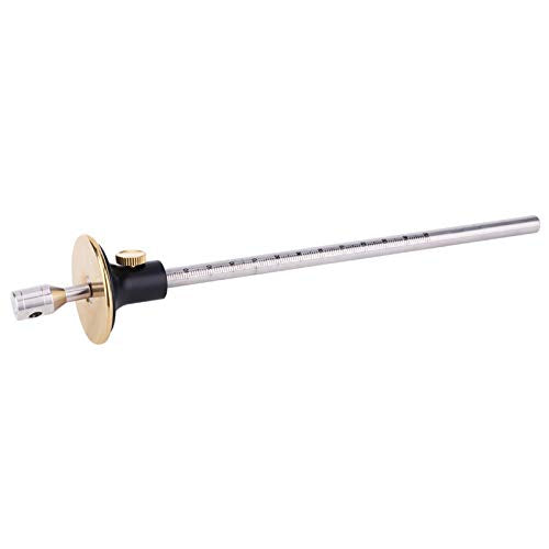LiebeWH Wheel Marking Wood Carpenter Scriber, Marking Tool Wheel Woodworking Scriber Ruler EuropeanStyle Hand Measuring Tool (Single axis) - size: single axis
