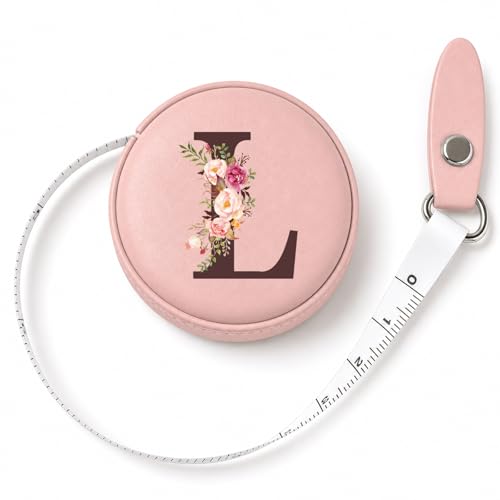 Maicican Retractable Tape Measure, Pink Leather Sewing Measuring Tape, L - color: Tape Measure-Pink L