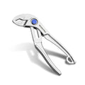 WORKPRO Mini Water Pump Pliers, 4-Inch Groove Joint Pliers for Tight Spaces - color: Silver