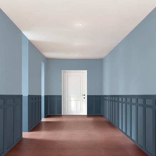 Art3d Premade Paintable Board and Batten Wainscoting Kit, 94.5 x 54 in - color: Log Color, size: 94.5 x 54 in