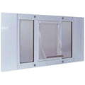 Ideal Pet Products Aluminum Sash Window Pet Door - size: 10-1/2" x 15" Large Flap Size, style: Window Width: 33" - 38"