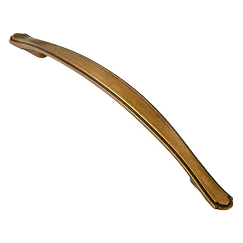 Alzassbg Antique Brass Cabinet Pulls and Handles 10 Pack, AL3028AE - color: Antique Brass, size: 7-1/2" Hole Center