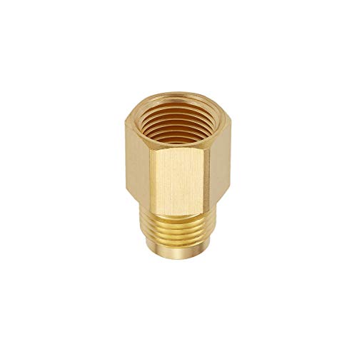 4 PCS 1/2 Inch Brass Propane Adapter Fitting, 1/2"Male Flare x 1/2"Male NPT - size: 1/2"Flare x1/2" NPT
