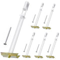 Drywall Anchor with Included Bolts for 1/4”-20, Heavy Duty Hollow Wall Anchors for TV Mounting Kit, Stainless Steel Hollow Wall Anchors Holds up to 270lbs Each in 1/2” Drywall (Pack of 6) - size: 1/4”-20: Pack of 6
