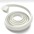 9.8 Ft White V Shape Weather Stripping Door Seal for 0.24"-0.37" Gaps