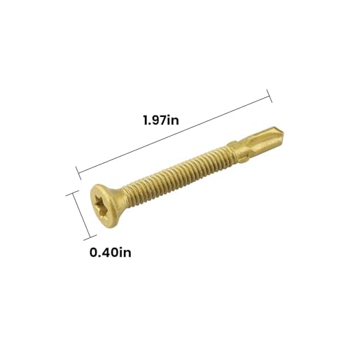 #12-24 x 2 Reamer Tek Torx/Star Head Self-Drilling Wood to Metal Screws