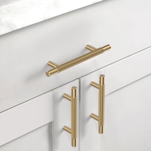 Asidrama 10 Pack 3.75 Inch(96mm) Champagne Bronze Knurled Kitchen Cabinet Handles, Cabinet Pulls Kitchen Cabinet Hardware for Cupboard Drawer Pulls - color: Champagne Bronze, size: 3.75" Hole Center