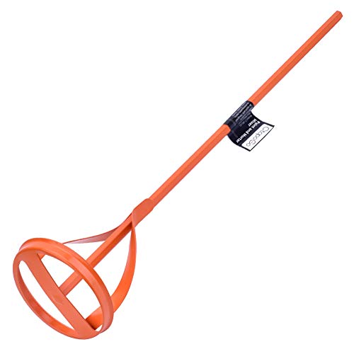 Paint & Mortar Mixer, 16" L, 3" Dia, Style#01 - color: Orange#01