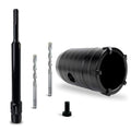 DECKRKAT 1-5/8" Concrete Hole Saw Kit,Electroplated Black Quenching Tech,Heavy-Duty Thickened Alloy Teeth,SDS Plus Shank & 2 Center Bits for Concrete,Brick,Stone. - size: (40mm)1-5/8"