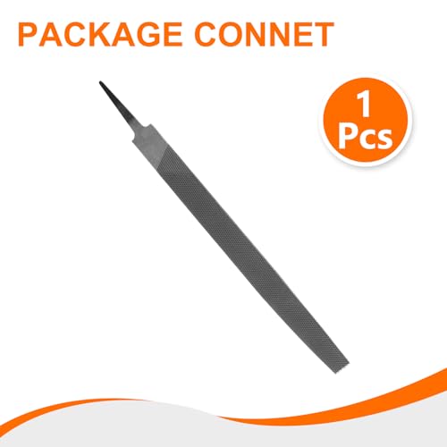 HARFINGTON Tip Coarse Cut File 14" Double Cut Teeth High Carbon Steel Hand Rasp File without Handle for Metal Wood Deburring Removing - size: 14", style: Coarse