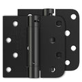 Luxbaro 2 Pack Spring Hinges Self Closing 4 Inch, Self Closing Door Hinges - color: Matte Black-square&5/8'', size: 4" 2 Pack