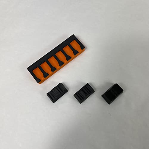 MagAttach Socket Extension Organizers (1/4", Orange/Black) - color: Orange/Black, size: 1/4"