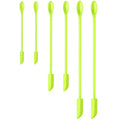 Silicone Spatula Set 6Pcs, Mini Jar Scraper for Makeup & Food - color: Green