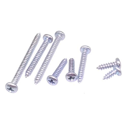 Yodaoke 160pcs #4 Zinc Phillips Pan Head Wood Screws Assortment Kit