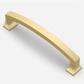 Asidrama 10 Pack 4 Inch(102mm) Brushed Gold Kitchen Cabinet Handles, Cabinet Pulls Kitchen Cabinet Hardware for Cupboard Drawer Pulls - color: Brushed Gold, size: 4" Hole Center, style: 10 Pack