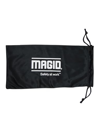 MAGID Gemstone Y50 Performance Anti-Fog Safety Glasses with Side Shields - color: Amber Lens | Black Frame, size: 2 Pairs