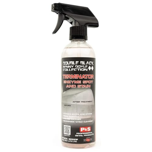 P & S PROFESSIONAL DETAIL PRODUCTS Terminator Enzyme Spot & Stain Remover – Professional Upholstery & Carpet Cleaner, Eliminates Grease, Dirt, Protein-Based Stains, Fresh Scent - 16 Oz. - size: 16 Fl Oz (Pack of 1)
